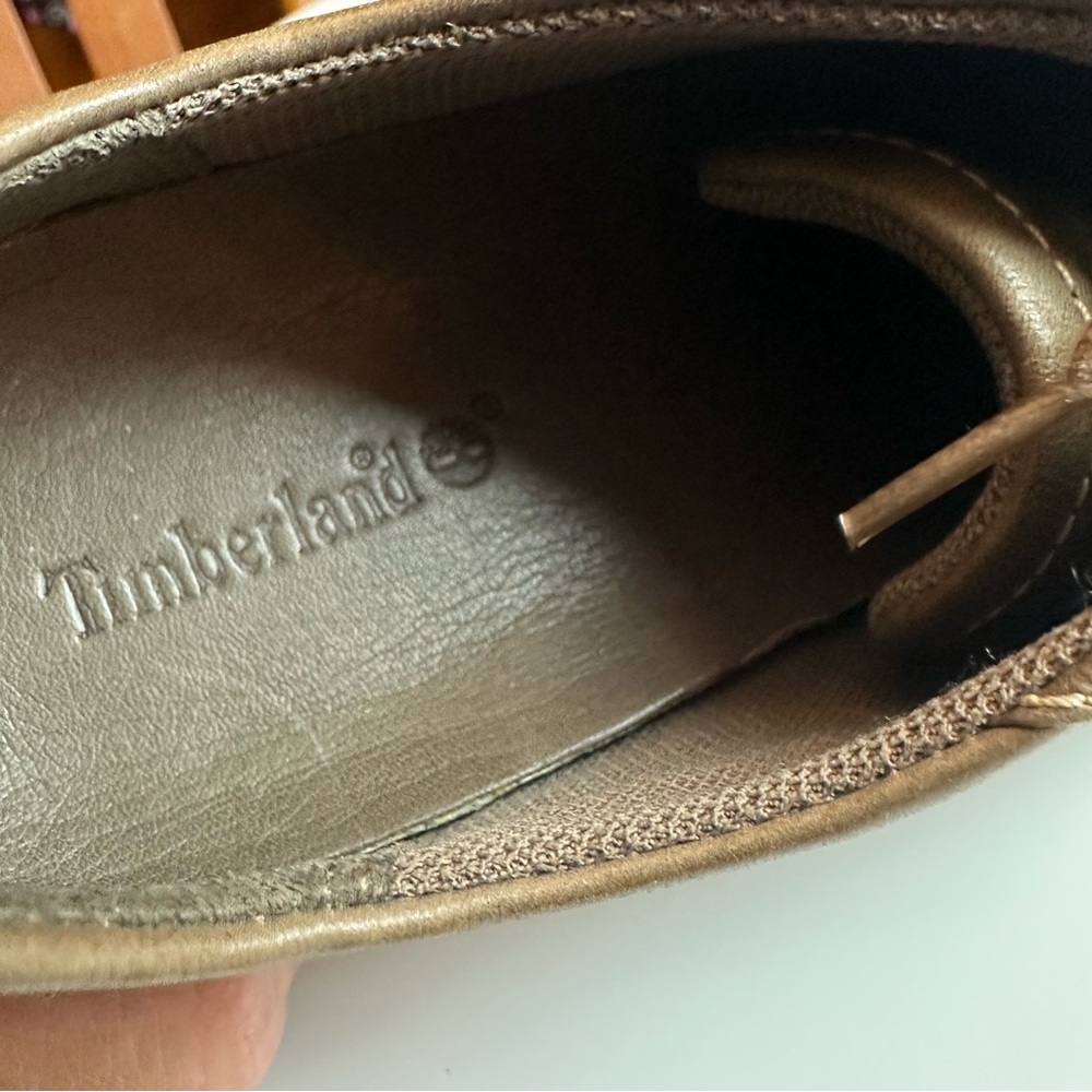 Timberland Brown Leather Oxford Walking Shoes Women’s 8M Gorpcore - Picture 9 of 9